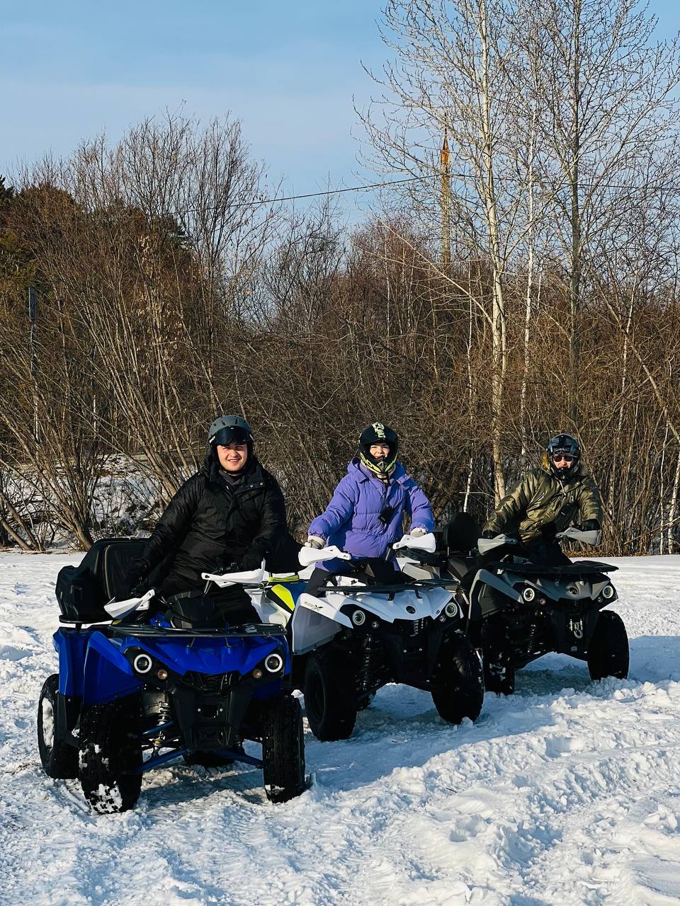 Зимняя прогулка на квадроцикле