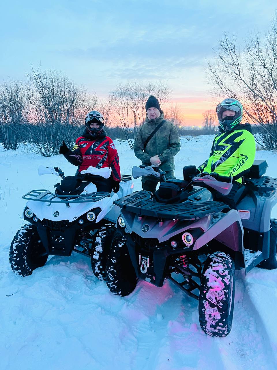 Зимняя прогулка на квадроцикле
