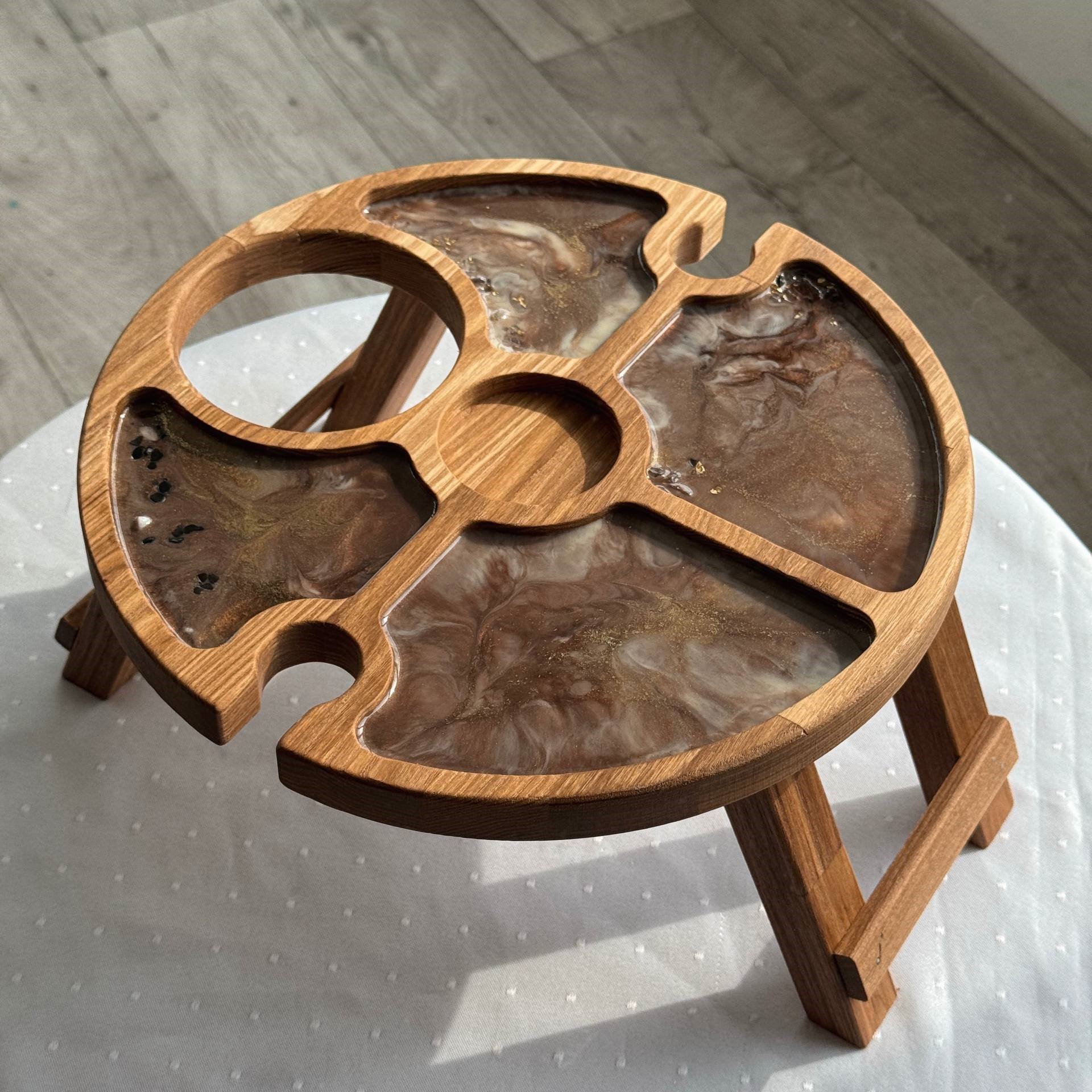 Арт-свидание: создание винного столика со смолой