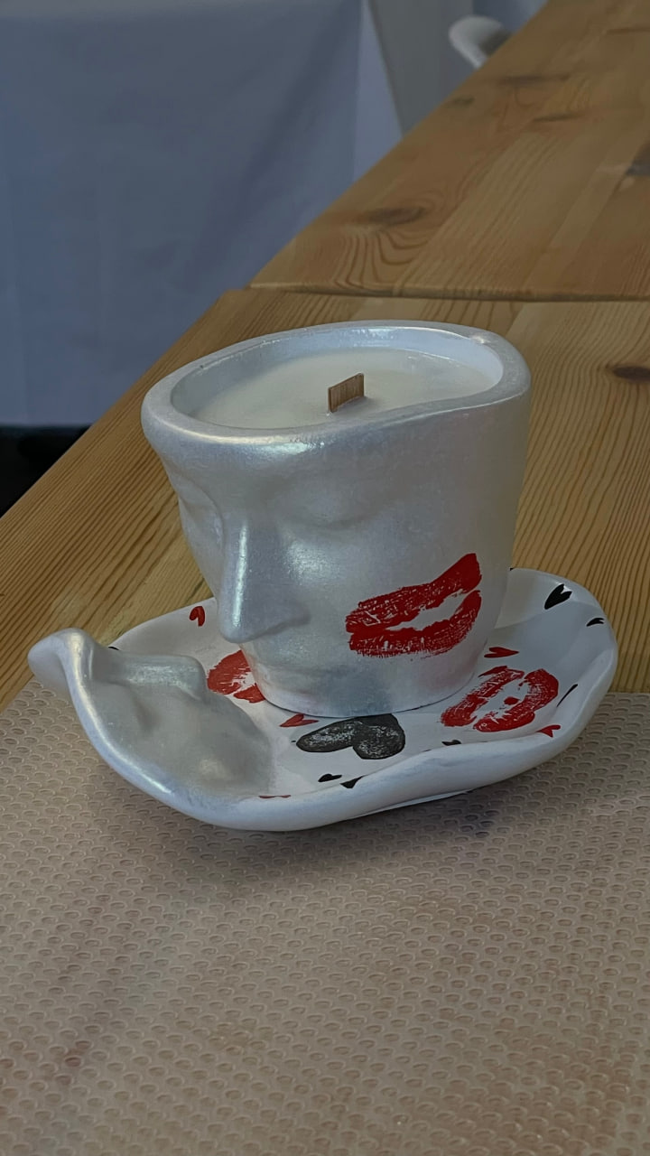 Индивидуальный мастер-класс по созданию свечи в гипсовом подсвечнике