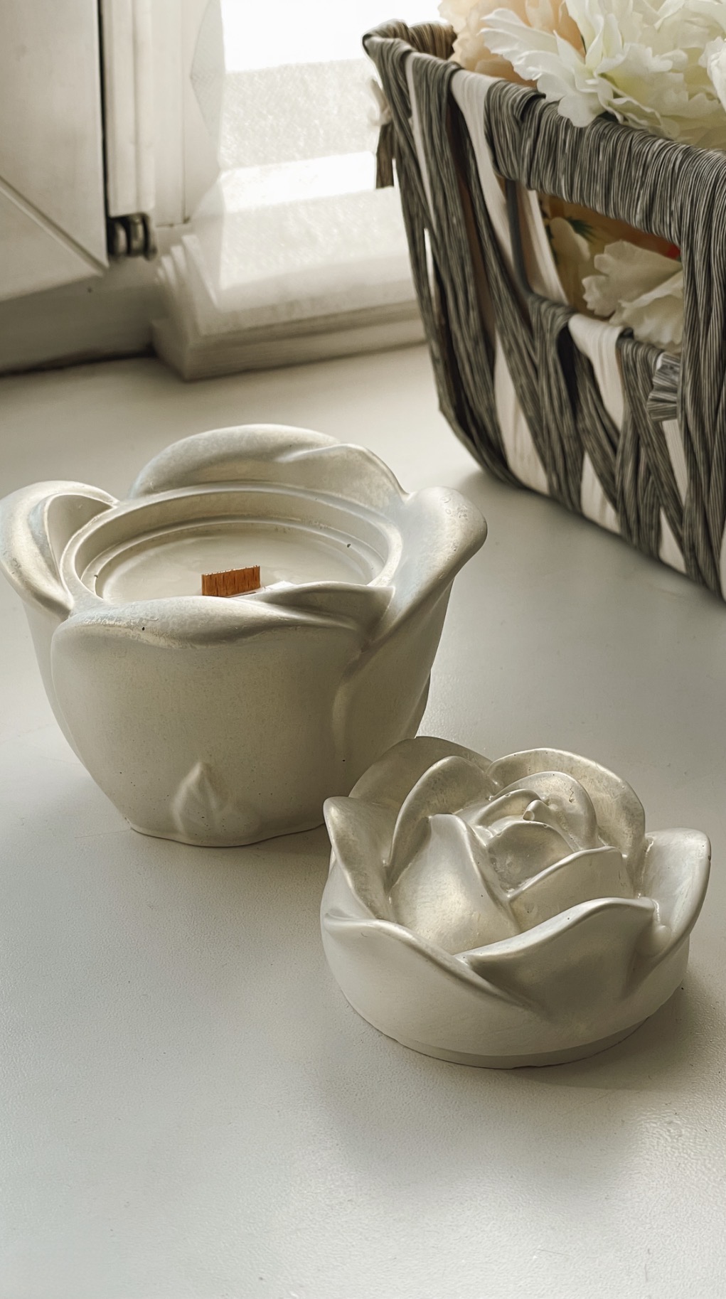 Индивидуальный мастер-класс по созданию свечи в гипсовом подсвечнике