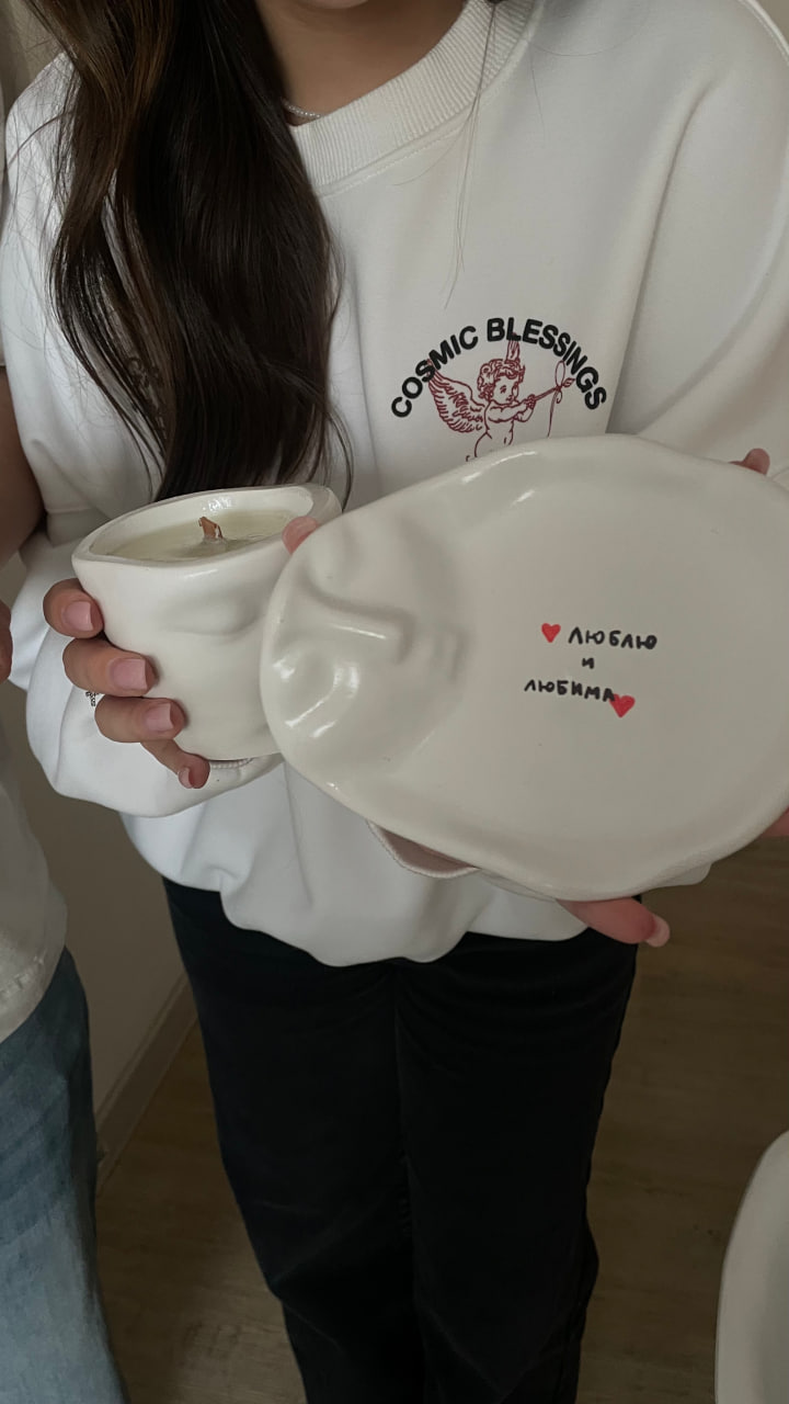 Индивидуальный мастер-класс по созданию свечи в гипсовом подсвечнике